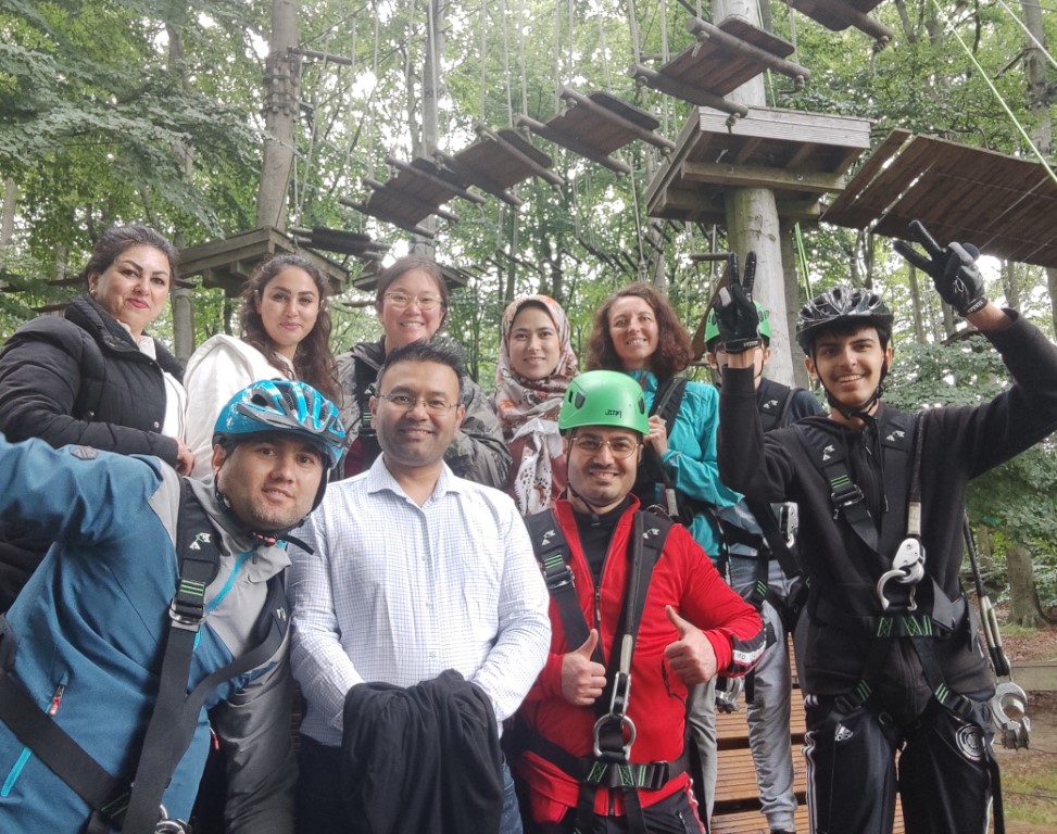 Gruppenfoto im Kletterwald Wetter